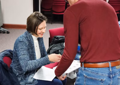 Finishing up the planting