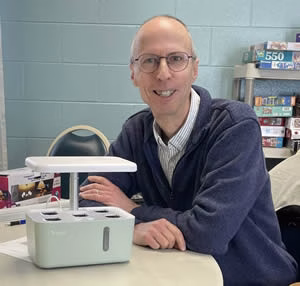 Steve Koontz with a LetPot Mini